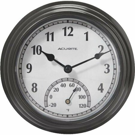 CHANEY INSTRUMENTS In-Out Clock/Thermometer 1806